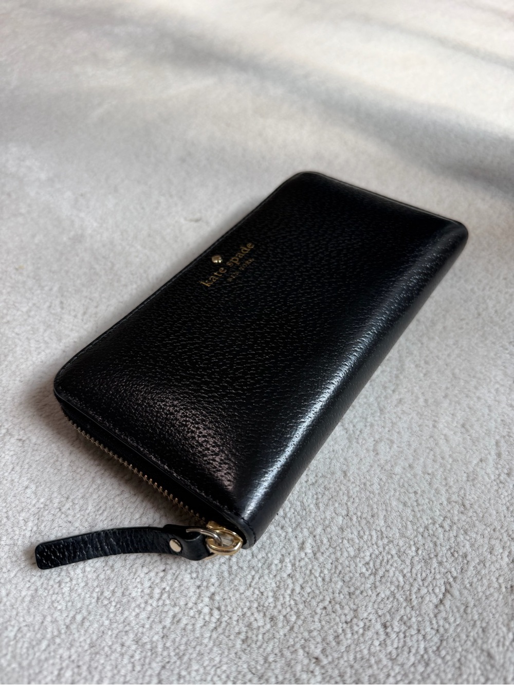 kate spade Black Zip-Around Leather Wallet - Picture 7 of 7